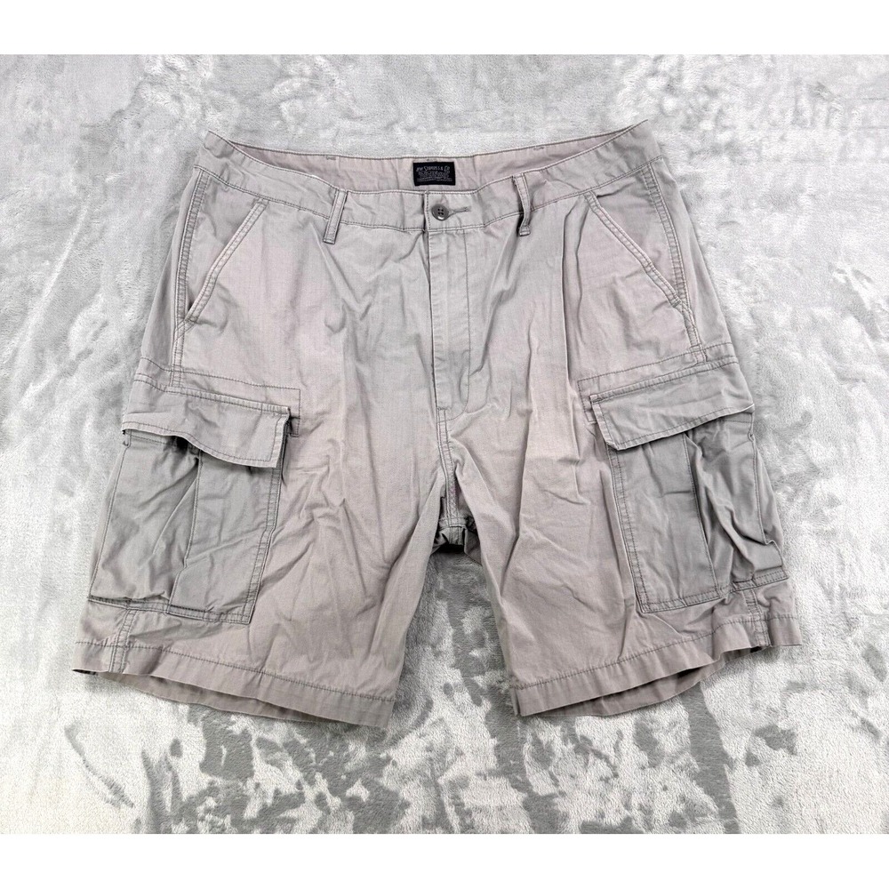 Levi's Cargo‎ Shorts Men's W38 Gray Waterless Ripstop Utility Pockets Outdoor